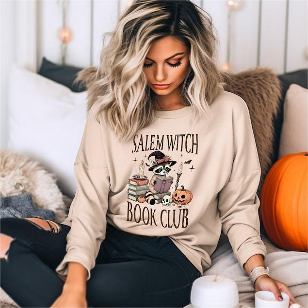 Salem Witch Book Club Sweatshirt-carlalin