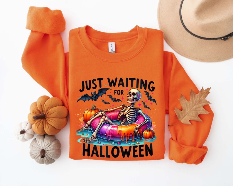 Just Waiting For Halloween Sweatshirt-carlalin