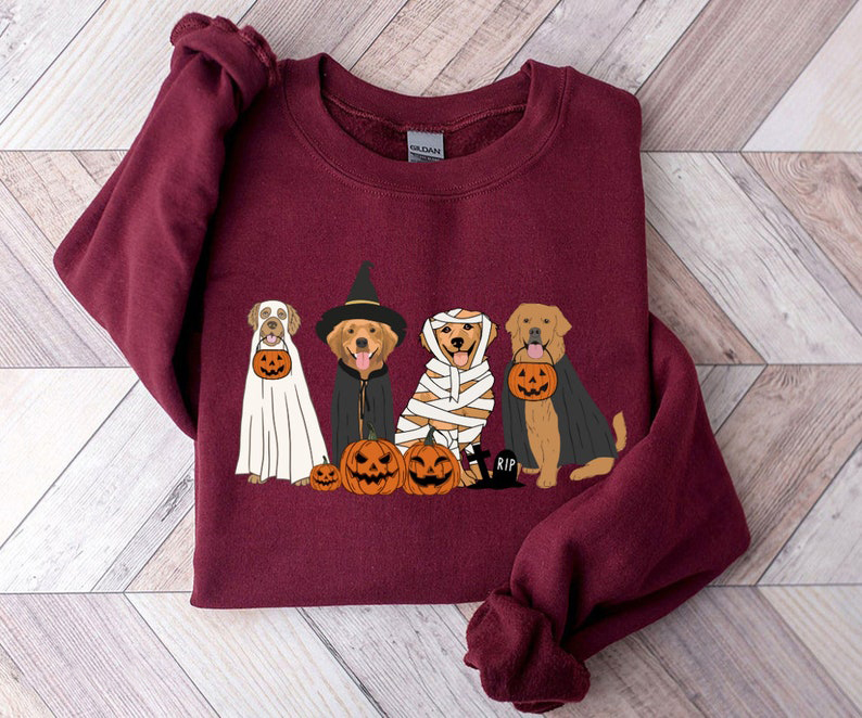 Golden Retriever Ghost Dogs Sweatshirt