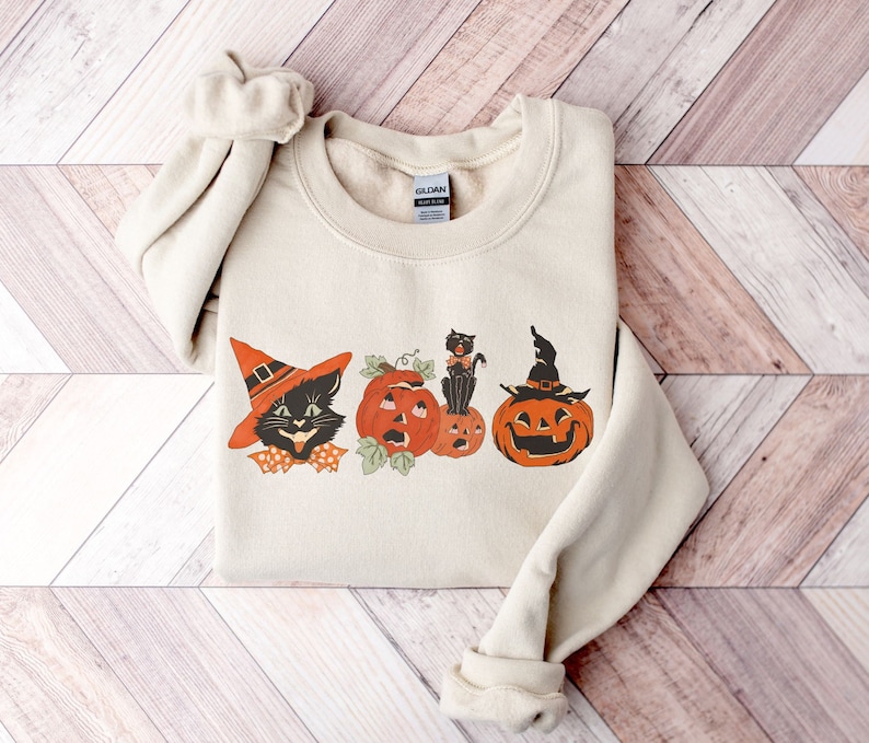 Vintage Halloween Doodles Sweatshirt