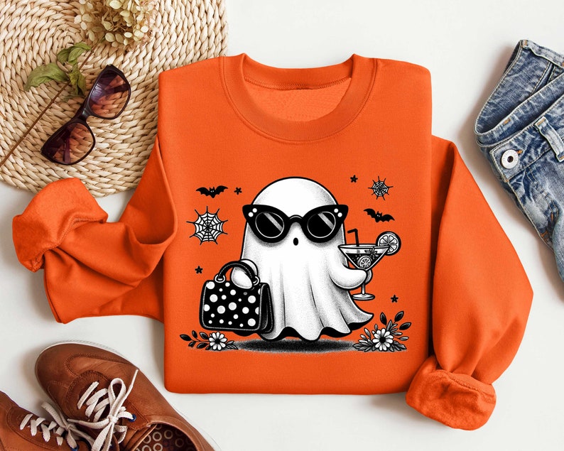 Cute Halloween Ghost Sweatshirt