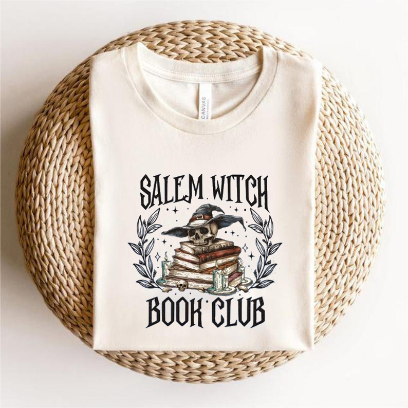 Salem Witch Book Club Halloween T-Shirt-carlalin