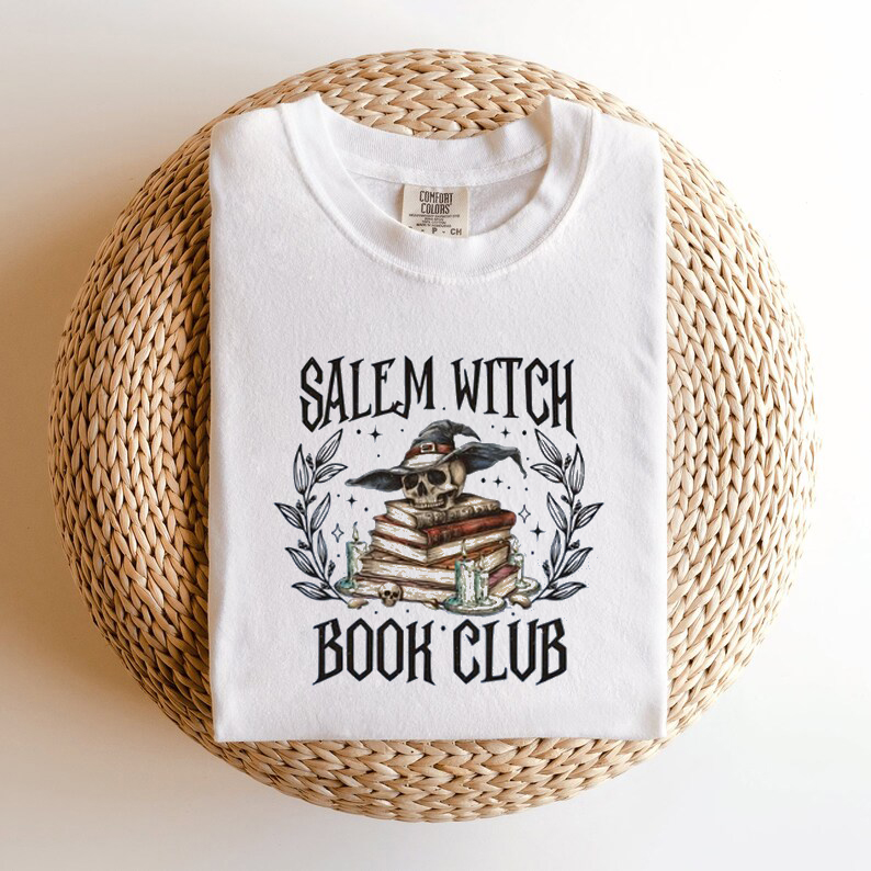 Salem Witch Book Club Halloween T-Shirt-carlalin