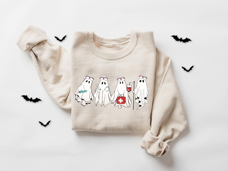 Halloween Spooky Nurse Sweatshirt