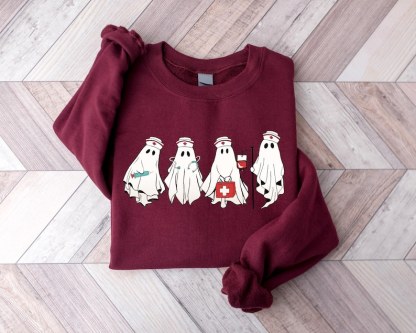 Halloween Spooky Nurse Sweatshirt
