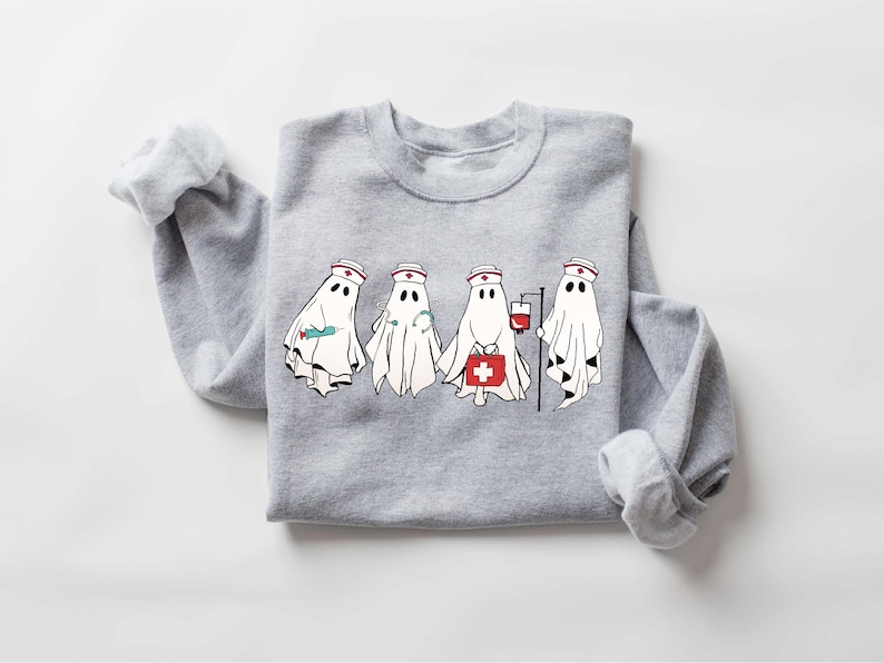 Halloween Spooky Nurse Sweatshirt
