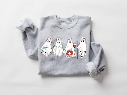 Halloween Spooky Nurse Sweatshirt