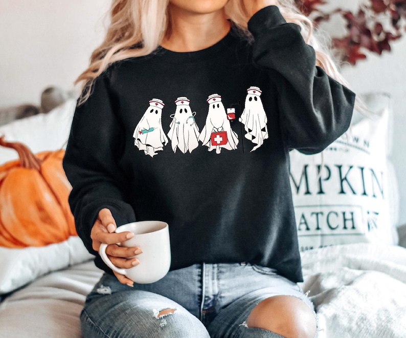 Halloween Spooky Nurse Sweatshirt