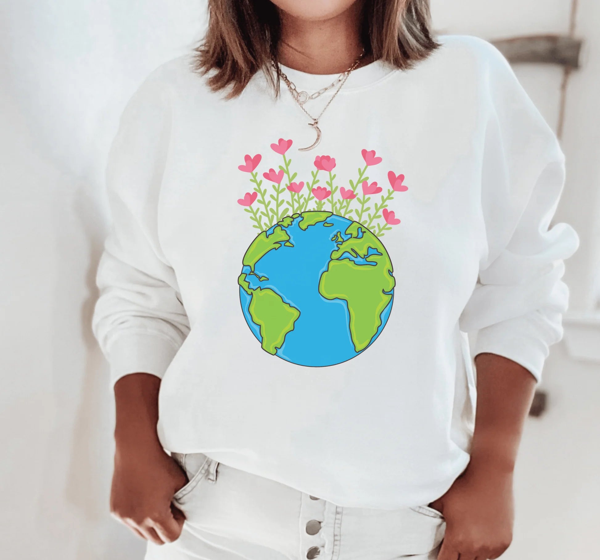 Earth & Flowers Crewneck-carlalin
