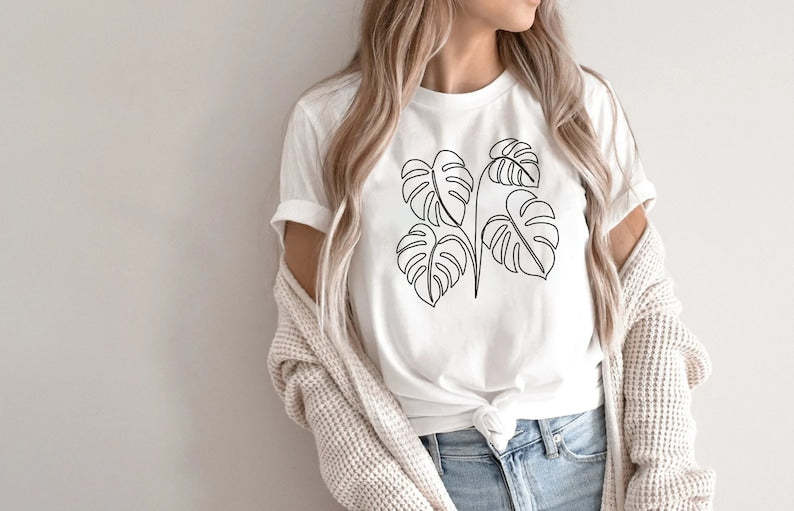 Monstera Plant T-shirt-carlalin