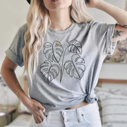 Monstera Plant T-shirt-carlalin