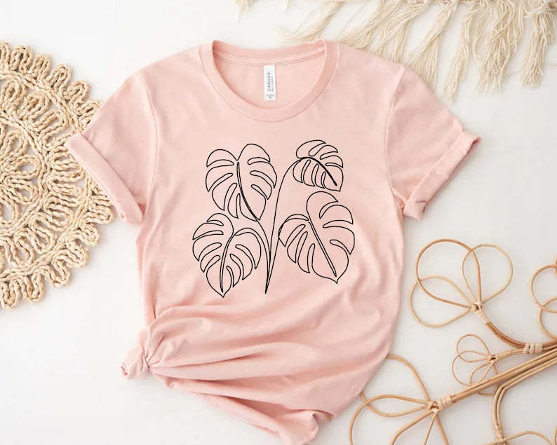 Monstera Plant T-shirt-carlalin