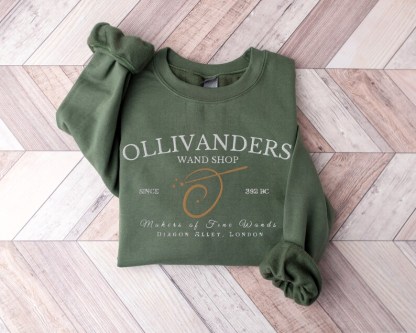 Ollivander's Wand Shop Embroidered Sweatshirt-carlalin