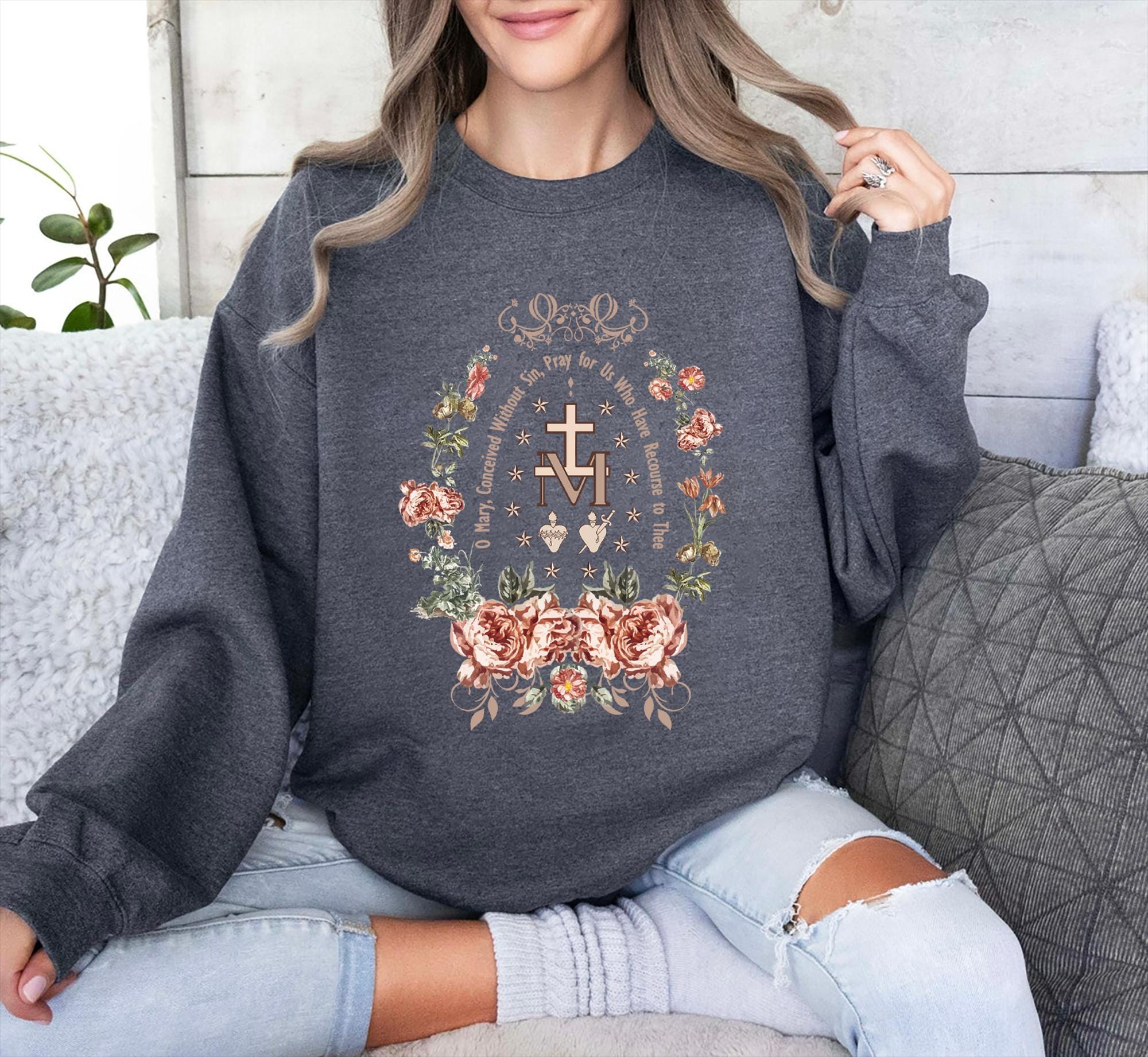 Magic Medal Flower Sweatshirt
