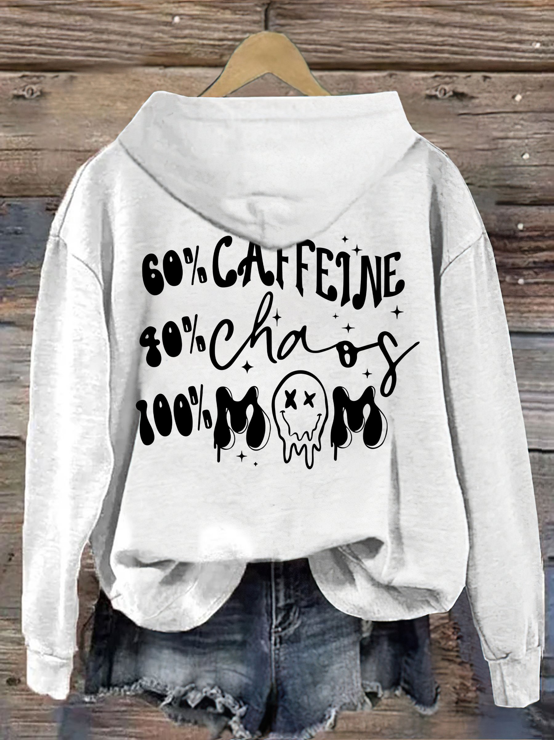 Caffeine And Chaos Mom Life Hoodie