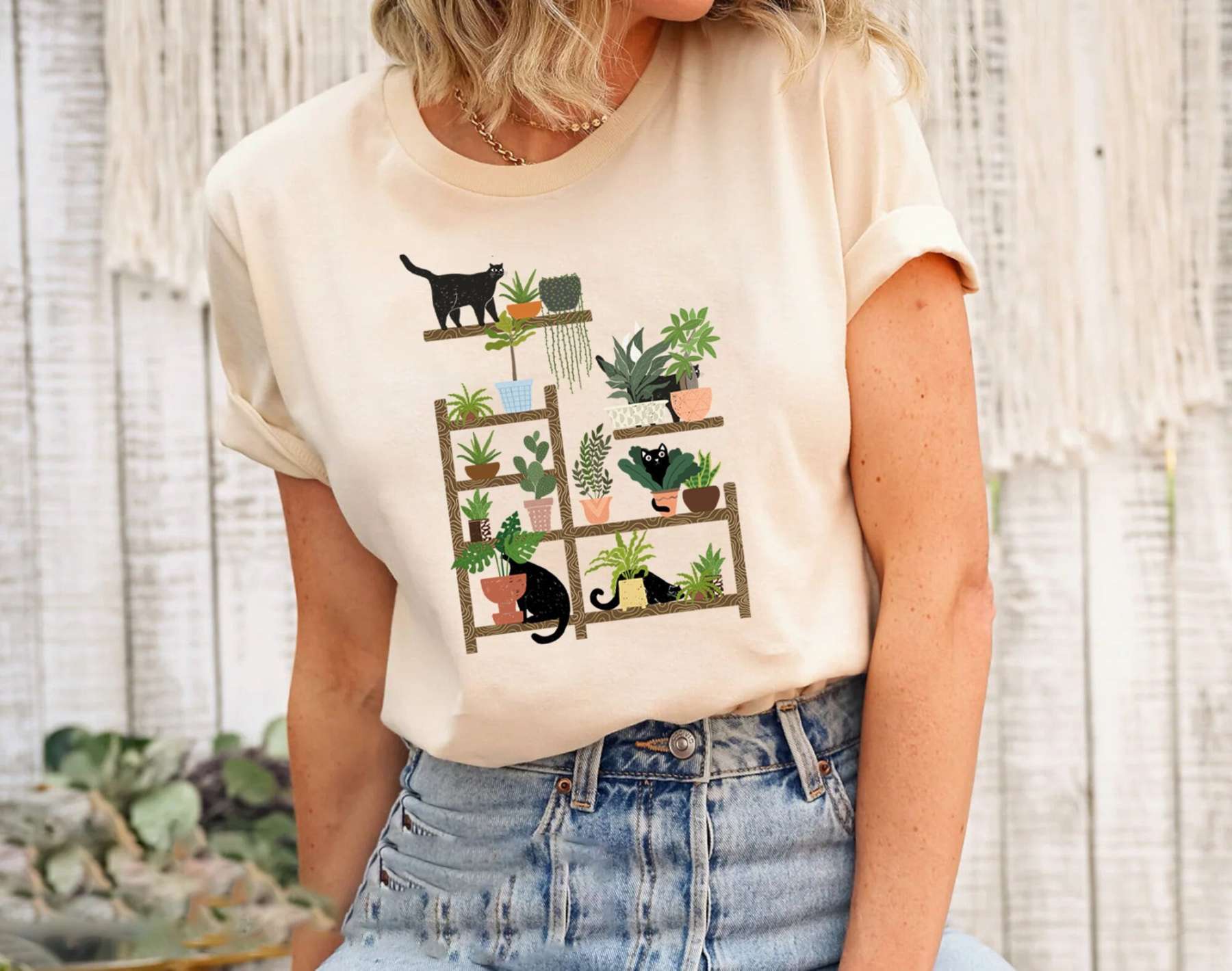 Cats and Plants Shirt