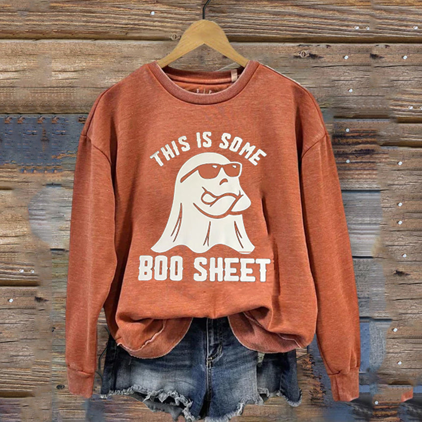 This Is Some Boo Sheet Sweatshirt-carlalin