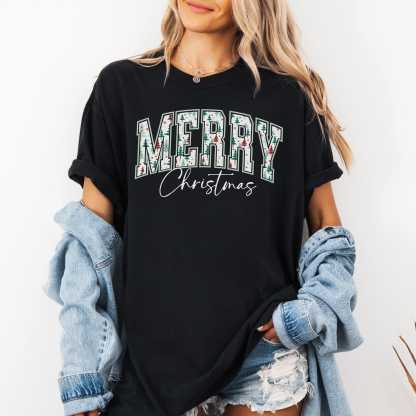 Comfort Colors Merry Christmas Shirt