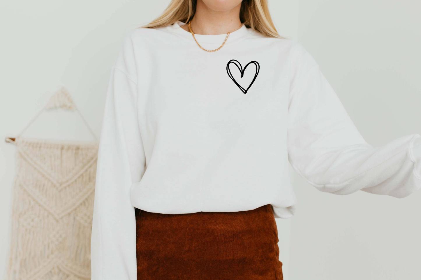 Heart Crewneck Sweatshirt
