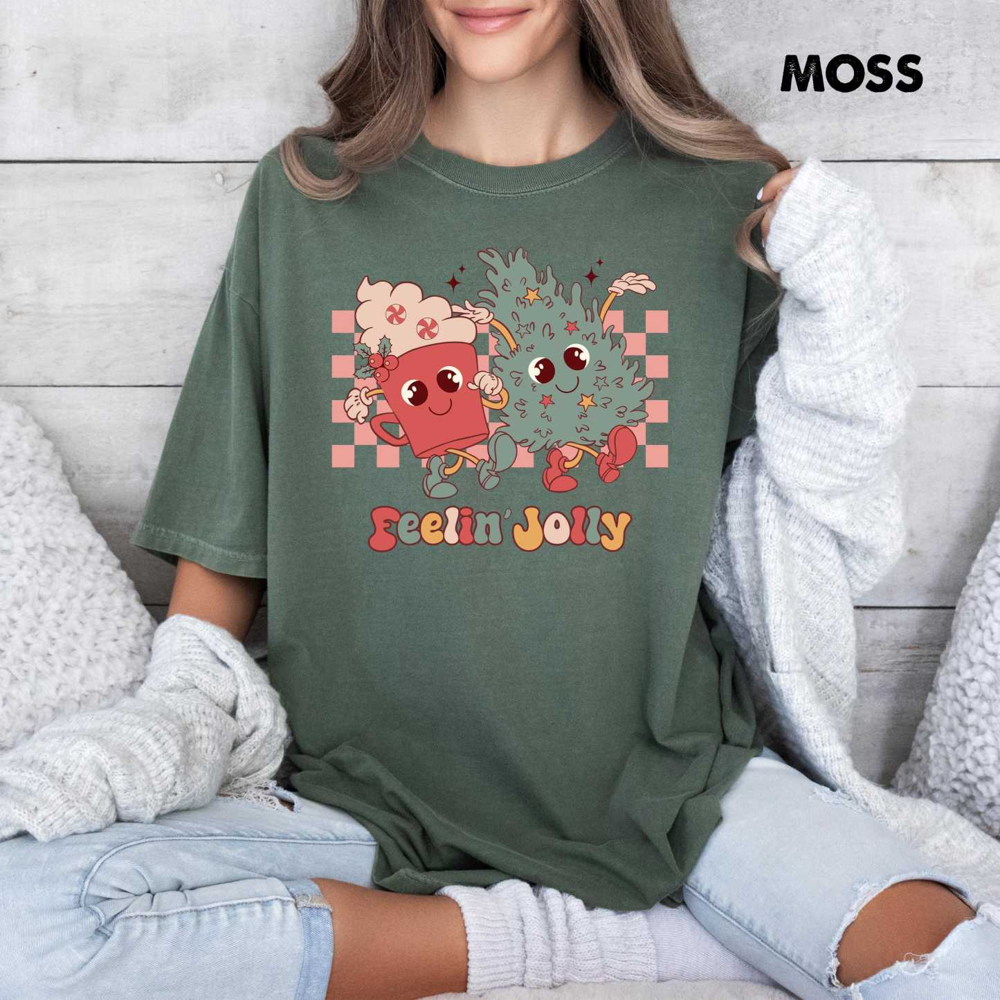 Feelin' Joy Christmas Comfort Colors Shirt