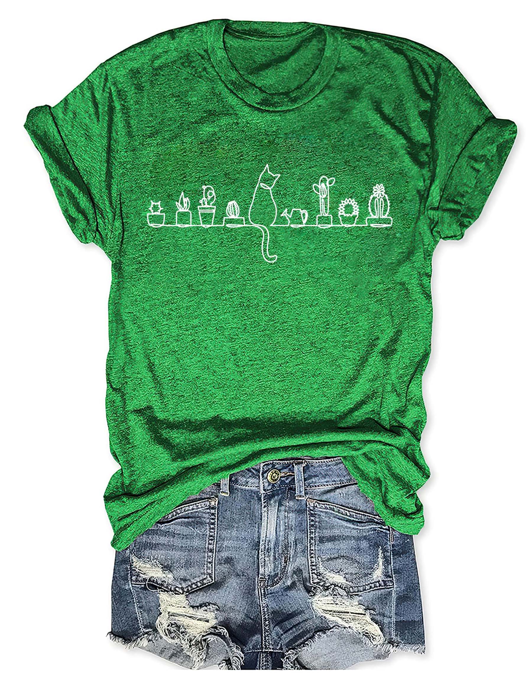 Cats and Plants T-shirt-carlalin