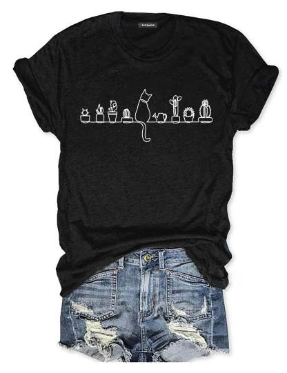 Cats and Plants T-shirt-carlalin