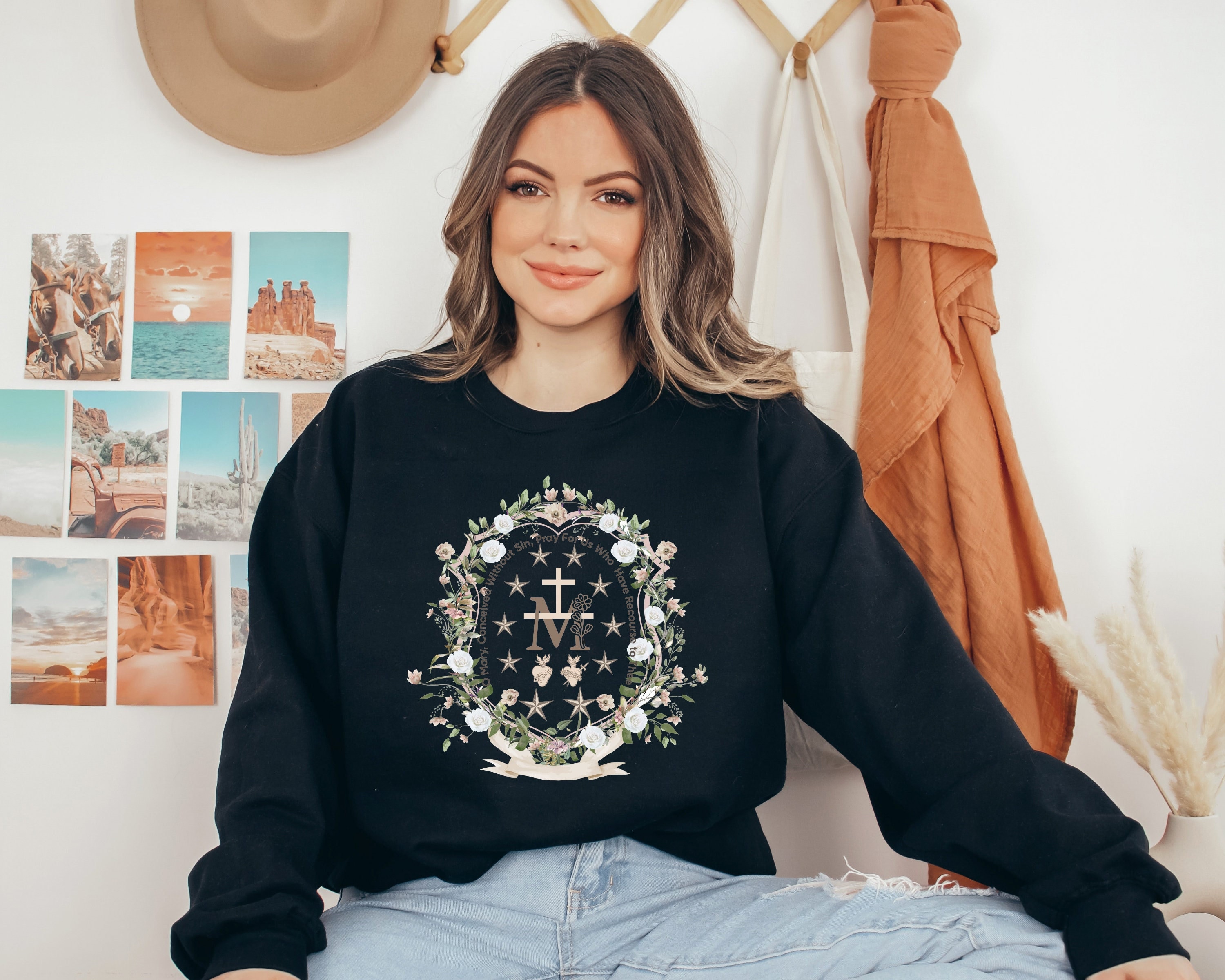 Floral Women's Religious Sweatshirt