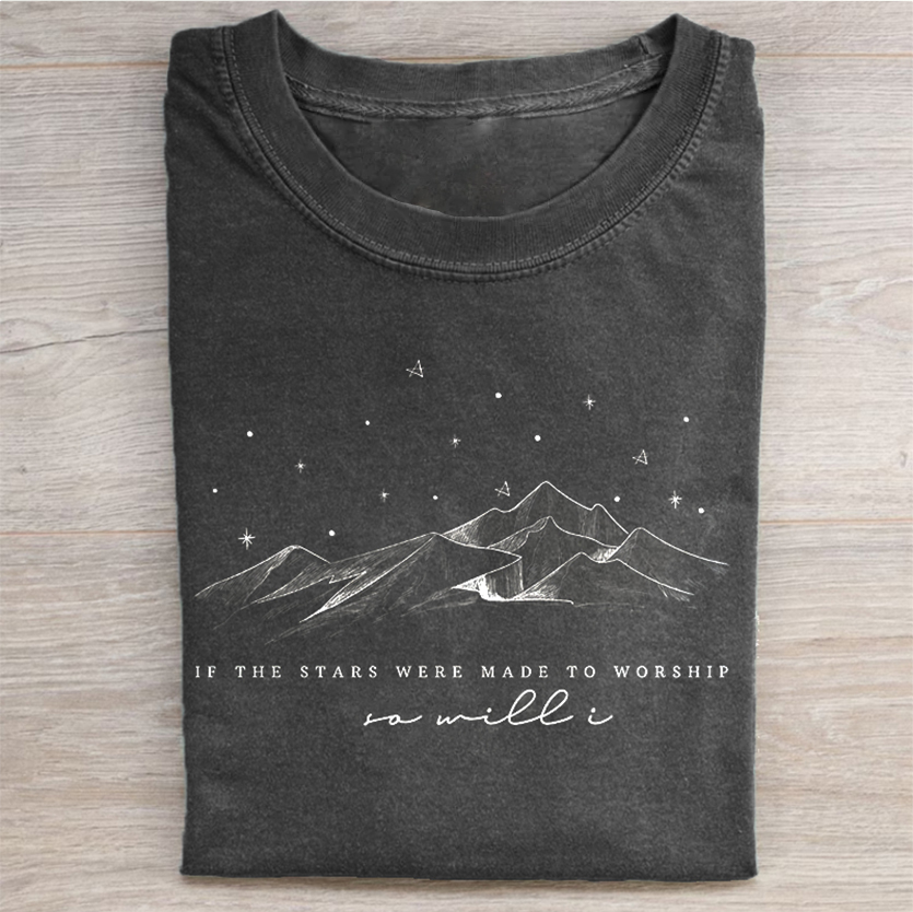 Vintage If The Stars Were Made To Worship T-Shirt-carlalin