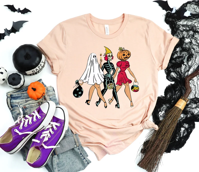 Trick or Treat Halloween T-shirts-carlalin