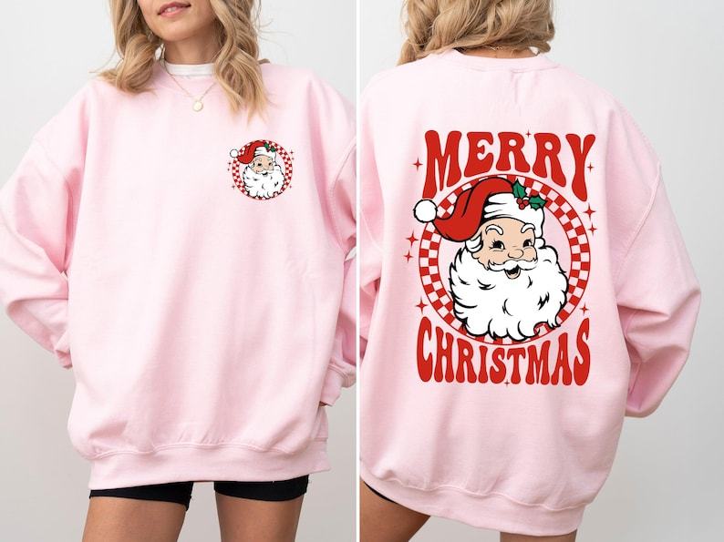 Retro Santa Checkered