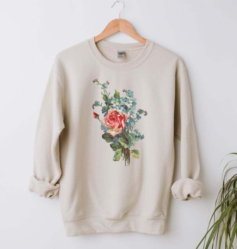 Plant Lady Mom Gift Vintage Floral shirt-carlalin