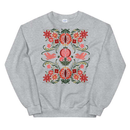 Scandinavian Folk Art Sweatshirt-carlalin
