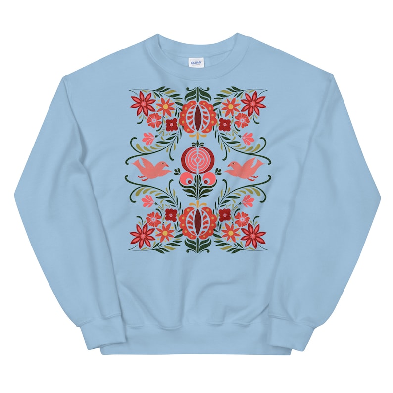 Scandinavian Folk Art Sweatshirt-carlalin
