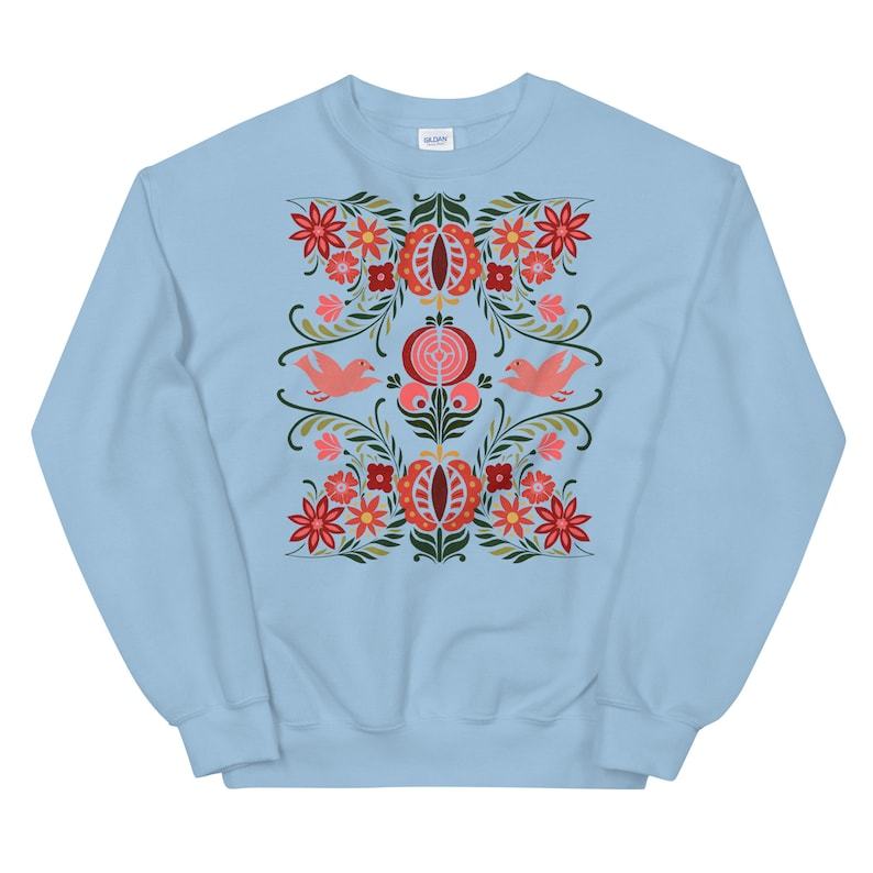 Scandinavian Folk Art Sweatshirt-carlalin