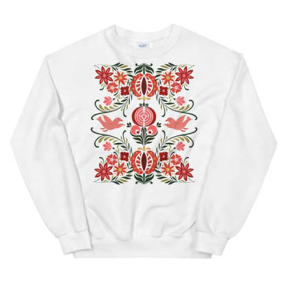 Scandinavian Folk Art Sweatshirt-carlalin