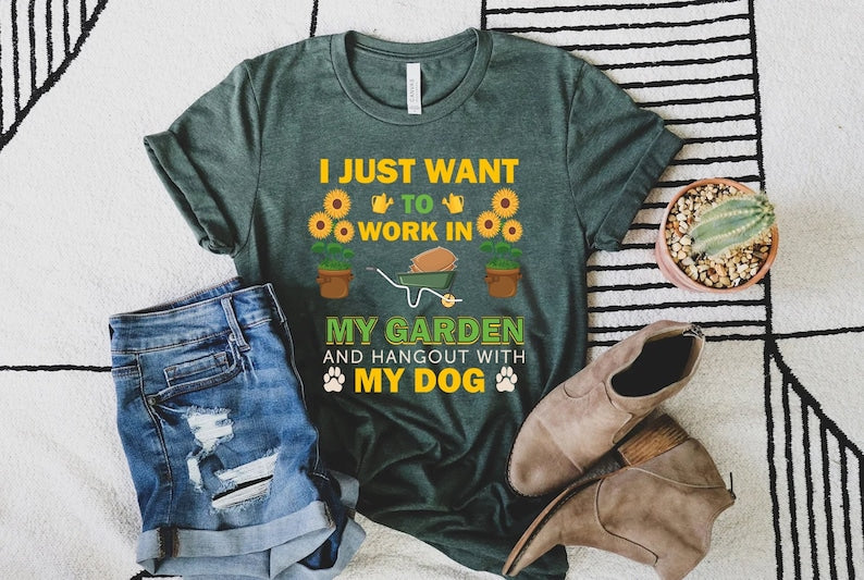 Gardening T-Shirt Funny Plant Shirt Plant Lover Tee-carlalin