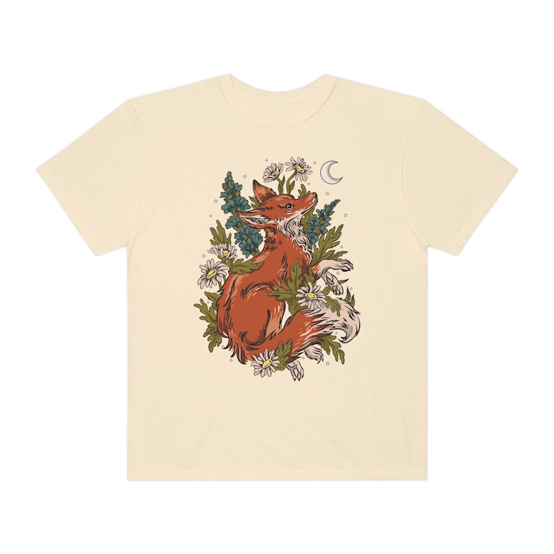 Forestcore Fox Comfort Colors Unisex T-shirt-carlalin
