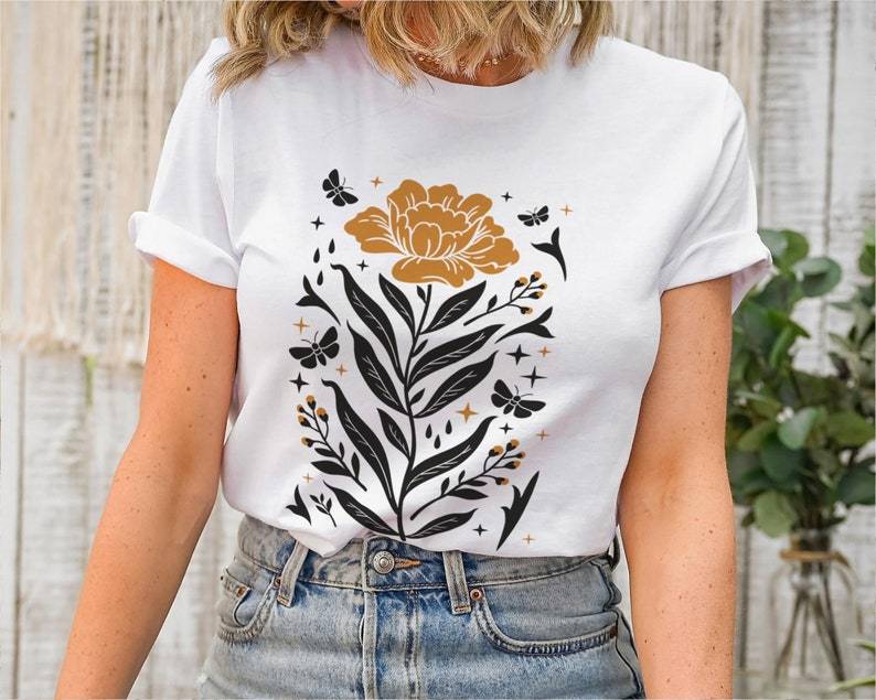 Boho Wildflowers Tshirt Boho Flowers Shirt-carlalin