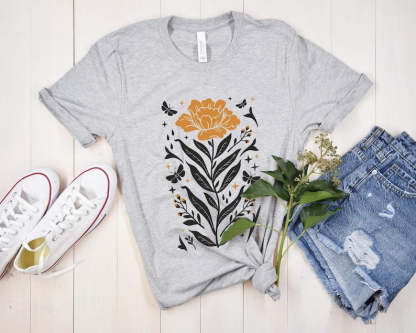 Boho Wildflowers Tshirt Boho Flowers Shirt-carlalin