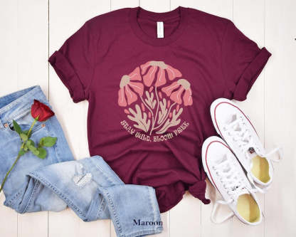 Wildflowers Shirt Boho Floral Nature Shirt-carlalin