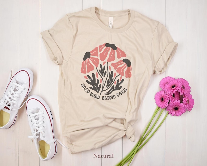 Wildflowers Shirt Boho Floral Nature Shirt-carlalin