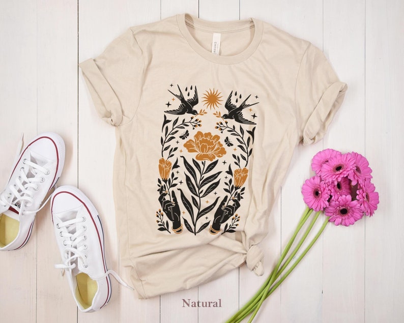 Boho Wildflowers Shirt Flowers Lover Tshirt-carlalin