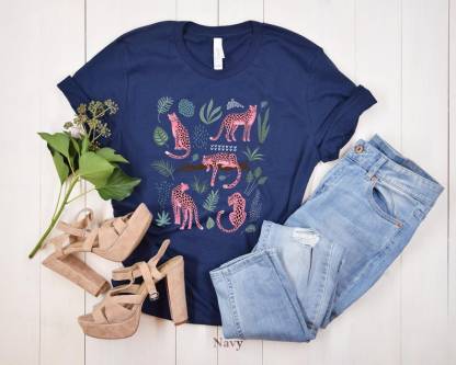 Pink Leopard Shirt Womens Animal Lover Tshirt-carlalin