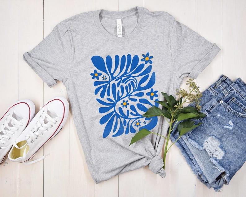 Boho Wildflowers Tshirt Floral Nature Shirt-carlalin