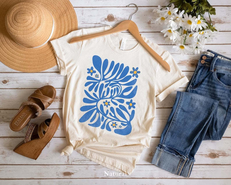 Boho Wildflowers Tshirt Floral Nature Shirt-carlalin