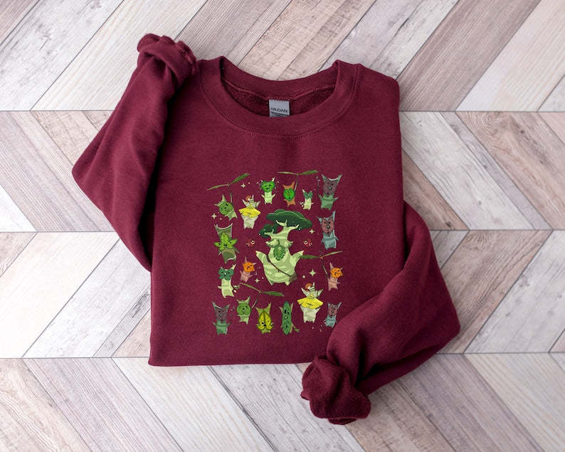 Zelda Korok Plant Lover Sweatshirt Floral Sweatshirt-carlalin