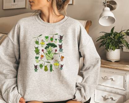 Zelda Korok Plant Lover Sweatshirt Floral Sweatshirt-carlalin
