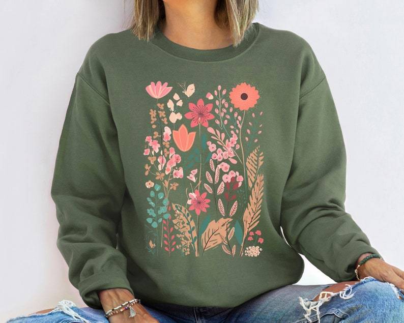 Flower Shirts Aesthetic Wild Flower Shirt-carlalin