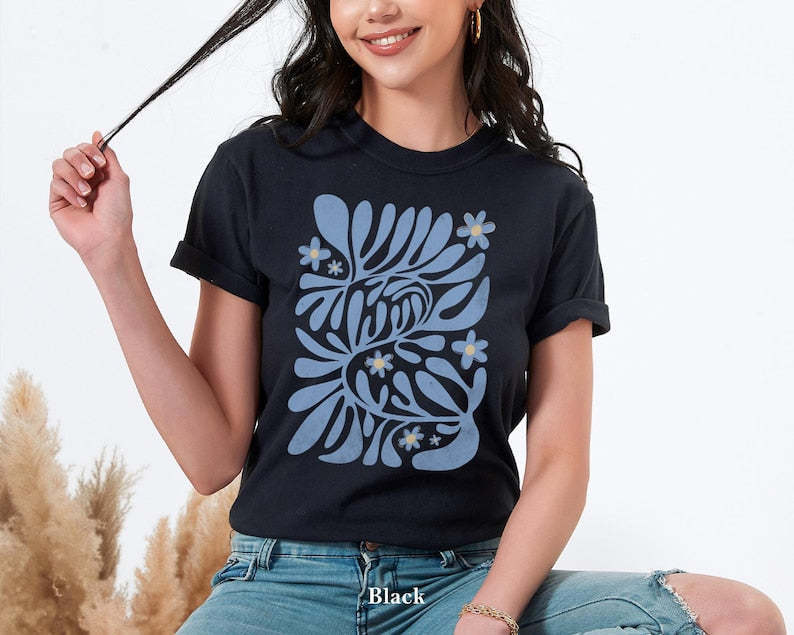 Boho Wildflowers Tshirt Floral Nature Shirt-carlalin