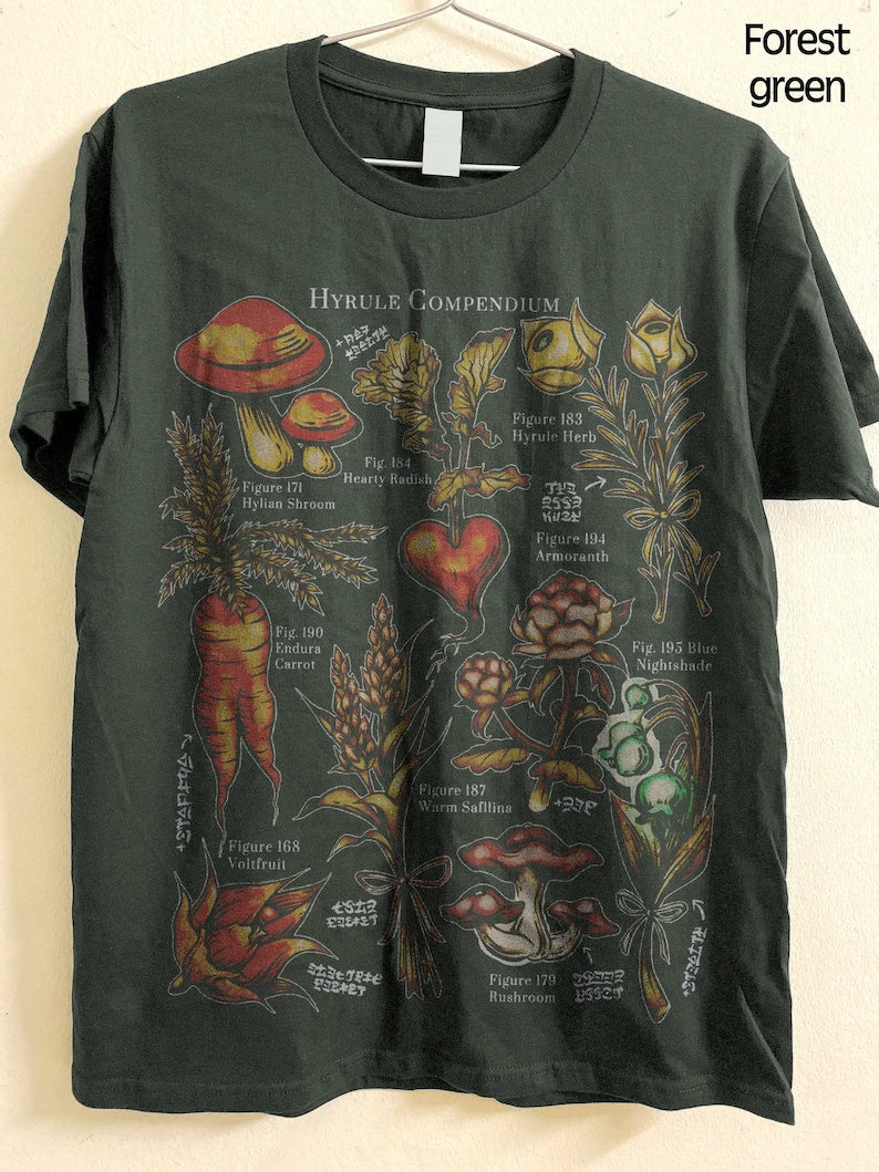 Hyrule Flora Shirt Breath Of The Wild Hylia Plant Lover Shirt-carlalin